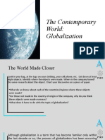 The Contemporary World: Globalization