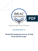 Brand Development Process of Akij Food and Beverage: Internship Report On