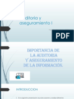 Auditoria y Aseguramiento I