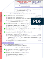 Examen Nationnal 2019 2bac SM FR