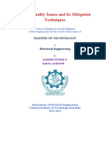 Power Quality Issues and Its Mitigation Techniques: Master of Technology