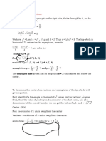 Please Make The Corrections:: Center: C (-4, 3) Foci: F and F (-1, 3) Vertices V (-4 - (-4 + Aysmptotes: y