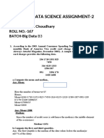 Stats For Data Science Assignment-2: NAME: Rakesh Choudhary ROLL NO.-167 BATCH-Big Data B3