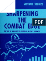 Vietnam Studies Sharpening The Combat Edge The Use of Analysis To Reinforce Military Judgement