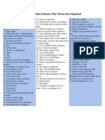 Activities That Enhance Fine Motor Development (Maths)