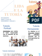 Modalidades de La Tutoria