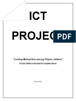 ICT Project: "Curbing Malnutrition Among Filipino Children"