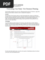 Forecasting Case Study: New Business Planning