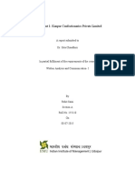 Assignment 1: Kanpur Confectionaries Private Limited: A Report Submitted To Dr. Gita Chaudhuri