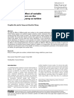 Analysis On The Effect of Variable Guide Vane Numbers On The Performance of Pump As Turbine