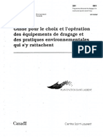 Guide Pour Le Choix Et L'opération Des Équipements de Dragage - Et Des Pratiques Environnementales Qui S'y Rattachent