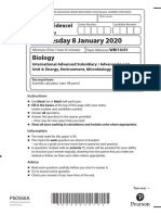 Wednesday 8 January 2020: Biology