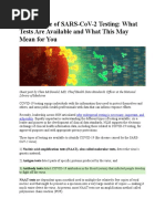 SARS CoV 2 Testing Types