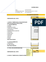 Costeo y Cotización de Exportación