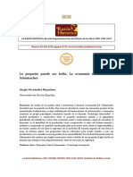 Sergio Fernández Riquelme. La Economía Social de Schumacher. LRH 38 PDF