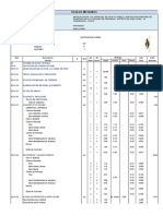 Hoja de Metrados de Captacion Ladera