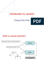 Introduction To Javacc: Cheng-Chia Chen