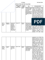 Literature Review Matrix