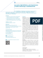 Impact of Endoscopy System, High Definition, and Virtual Chromo-Endoscopy in Daily Routine Colonoscopy: A Randomized Trial