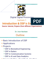 Introduction & DSP Is Everywhere: Digital Signal Processing