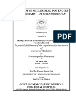 Role of 50 Millesimal Potencies in Primary Dysmenorrhoea Updated PDF