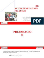 Fase de Preparacion, Evaluacion y Planificacion.