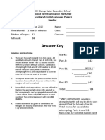 S5 T2 Reading Exam KEY