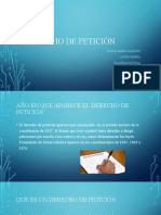 DERECHO DE PETICION Diapositivas