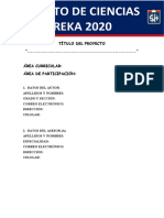 Esquema Proyecto de Ciencias