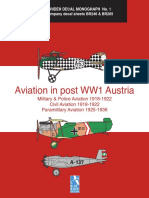 Blue Rider Decal Monograph 1 Aviation in Post WW1 Austria