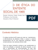 Código de Ética Do Assistentente Social de 1965