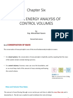 Chapter Six (Mass Energy Analysis of Control Volume) PDF