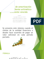 Sistema de Amortización Con Gradiente Aritmético Creciente Vencido