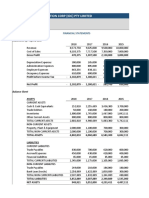 Activity 1 - Ratio Template and Financial Statements