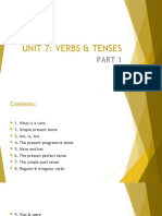 Unit 7 Verbs & Tenses Part 5