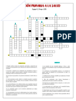 Crucigrama Atencion Primaria en La Salud