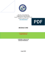 Module One: Republic of The Philippines Rosario, Tandag City, Surigao Del Sur 8300 Telefax No. 086-214-4221