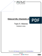 Edexcel IAL Chemistry A-Level: Topic 5: Alkenes