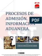 #TemarioCGT2020 T5 Procesos de Admisión. Información Aduanera. PDF Licencia PDF