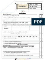 Devoir de Contrôle N°1 - Sciences Physiques - 2ème TI (2018-2019) MR Bellili Chokri