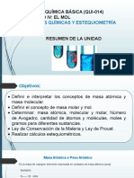 UNIDAD NO.4 Calculo de Masas, Leyes Quimicas y Estequiometria Semestre 2020-1