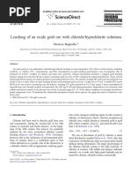 Leaching of An Oxide Gold Ore With Chloride/hypochlorite Solutions