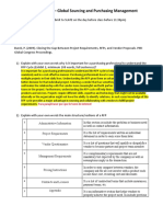 MGMT 35000D - Global Sourcing and Purchasing Management: para Paraphraser Por Que Lo Tome de Internet