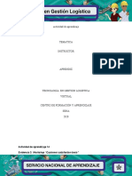 Actividad de Aprendizaje 14 Evidencia 3: Workshop "Customer Satisfaction Tools"