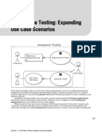 Acceptance Testing: Expanding Use Case Scenarios: Requirements (Use Cases), Which We Cover in This Chapter