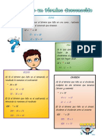 Calculo de Un Termino en Una Operacion Dada