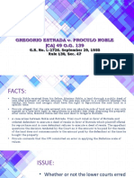 Gregorio Estrada V. Proculo Noble (CA) 49 O.G. 139