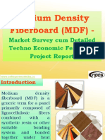 Medium Density Fiberboard MDF Market Survey Cum Detailed Techno Economic Feasibility Project Report PDF