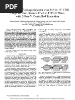 LDO-assisted Voltage Selector Over 0.5-To-1v VDD Range For Fine Grained DVS in FDSOI 28nm With 200ns/V Controlled Transition