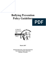 Bullying Prevention Policy Guidelines: March 2007